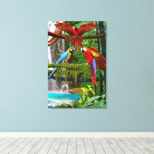 TEILE IN PARADISCH LEINWANDDRUCK (Insitu (Holzboden))