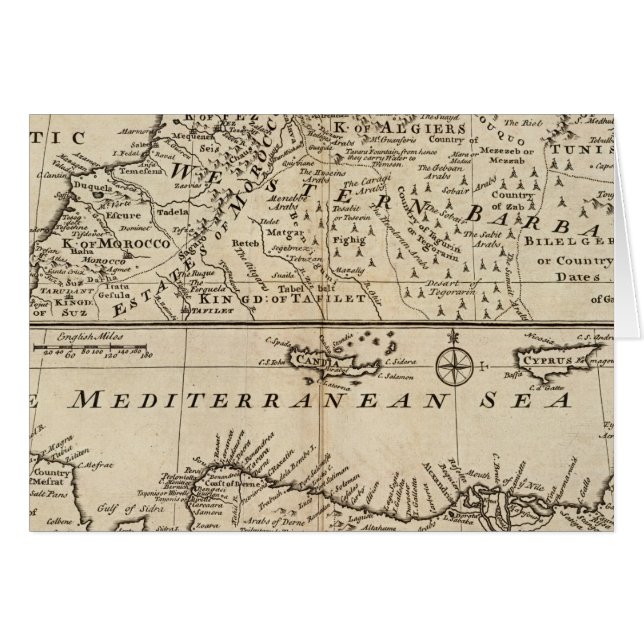 Teile von Barbary, Afrika (Vorderseite (Horizontal))