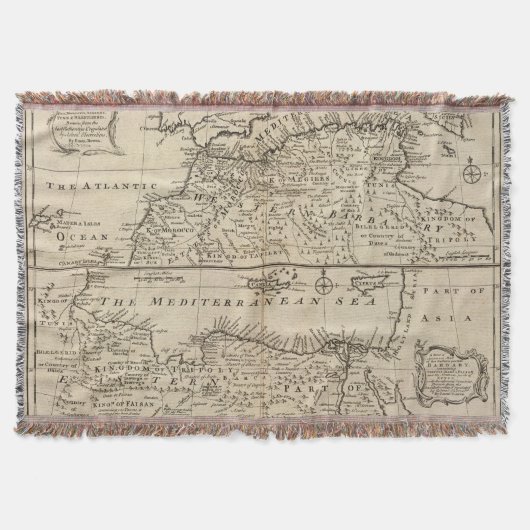 Teile von Barbary, Afrika Decke (Vorderseite)