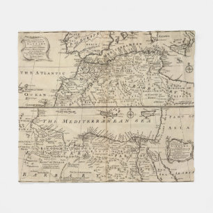 Teile von Barbary, Afrika Fleecedecke
