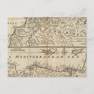 Teile von Barbary, Afrika Postkarte