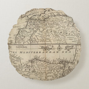 Teile von Barbary, Afrika Rundes Kissen