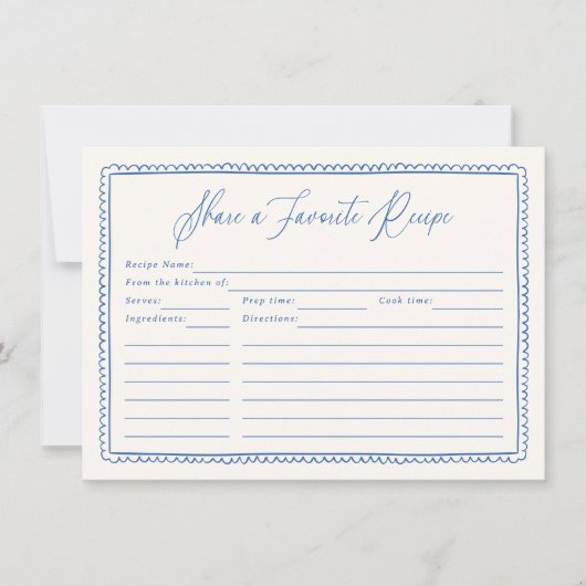 Teilen eines Whimsikhandgezogenen Rezept-Brautpart (Vorderseite)
