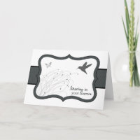 Teilen in Ihrem Sorgen-Beileid mit Summenvogel