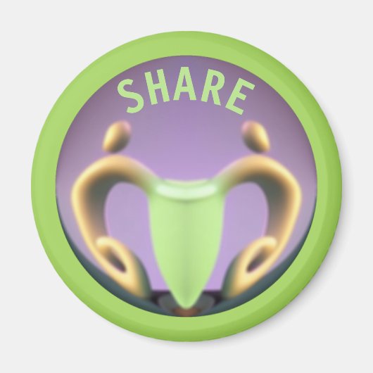 Teilen ist die Pflege des Round-Magnet Magnet (Vorne)