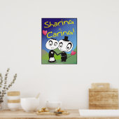 Teilen ist Gekümmert! Poster (Küche)