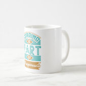 Teilen ist Teil des Glücks Kaffeetasse (VorderseiteRechts)