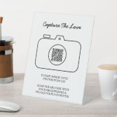 Teilen Sie den Liebesfoto-Sharing-QR-Code  Sockelschild (In SItu)