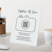 Teilen Sie den Liebesfoto-Sharing-QR-Code  Sockelschild (In SItu)