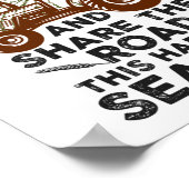 Teilen Sie den Weg dieser Erntezeit Traktor Bauer Poster (Ecke)