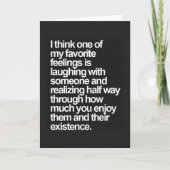 TEILEN SIE DIE LAUGHTER/SISTERLY-LIEBE "SIS GEBURT KARTE (Vorderseite)