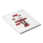 Teilen Sie die Liebe: Ein Glas Walentiner Friedens Notizblock (angewinkelt)