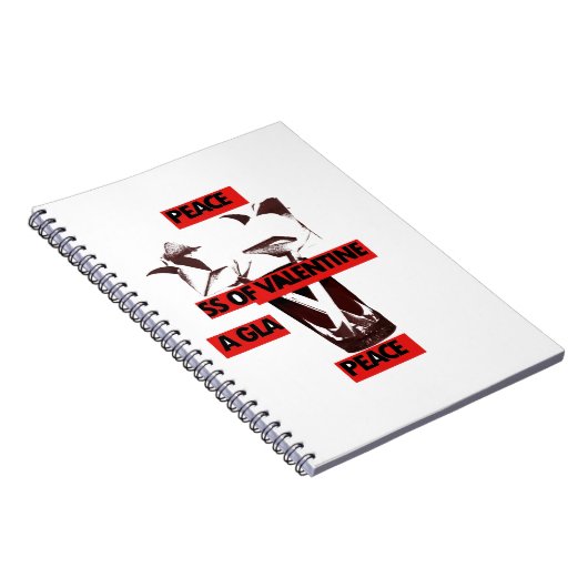 Teilen Sie die Liebe: Ein Glas Walentiner Friedens Notizblock (Rechte Seite)