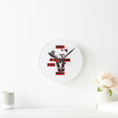 Teilen Sie die Liebe: Ein Glas Walentiner Friedens Runde Wanduhr (Zuhause)