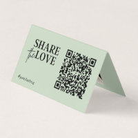 Teilen Sie die Liebe Hochzeit Fotos QR-Code-Seite 