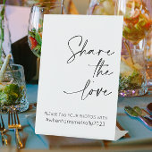 Teilen Sie die Liebe Hochzeitstag Sockelschild