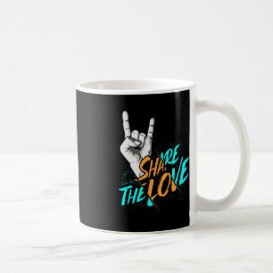 Teilen Sie die Liebe Männer Frauen Kinder Jungs Mä Kaffeetasse