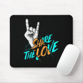 Teilen Sie die Liebe Männer Frauen Kinder Jungs Mä Mousepad (Mit Mouse)
