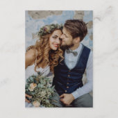 Teilen Sie die Liebe Red Bow Wedding Foto QR Code Begleitkarte (Rückseite)