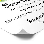 Teilen Sie die Liebe Social Media Hochzeit Sonnenb Poster (Ecke)