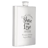 Teilen Sie die Liebe Trauzeuge, Trauzeuge, Geschen Flachmann (Rechts)