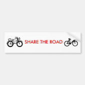teilen Sie die Straße Autoaufkleber (Vorne)