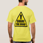 Teilen Sie die Straße - Fahrrad-Shirt T-Shirt (Rückseite)