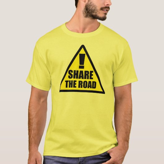 Teilen Sie die Straße - Fahrrad-Shirt T-Shirt (Vorderseite)