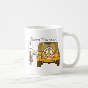 Teilen Sie die Straße Kaffeetasse