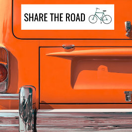 TEILEN SIE DIE STRASSE Niedliche Fahrradsicherheit Autoaufkleber