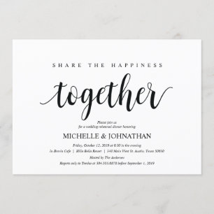 Teilen Sie die Zufriedenheit mit Probe Dinner lädt Einladung