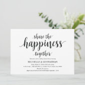 Teilen Sie die Zufriedenheit mit Probe Dinner lädt Einladung (Stehend Vorderseite)