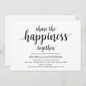 Teilen Sie die Zufriedenheit mit Probe Dinner lädt Einladung (Vorne/Hinten)