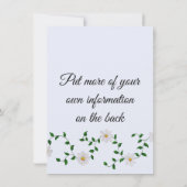 Teilen Sie ein Prom-Bild mit Sweet Daisises Einladung (Rückseite)