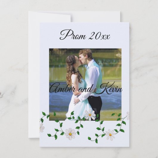 Teilen Sie ein Prom-Bild mit Sweet Daisises Einladung (Vorderseite)