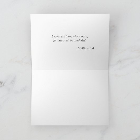 Teilen Sie Ihr Beileid am traurigen Strand Karte (Innenseite)