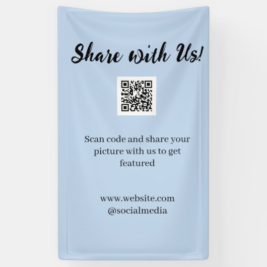 Teilen Sie Ihr Bild Scannen Sie den QR-Code, um de Banner (Vertikal)