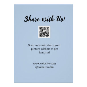 Teilen Sie Ihr Bild Scannen Sie den QR-Code, um de Poster