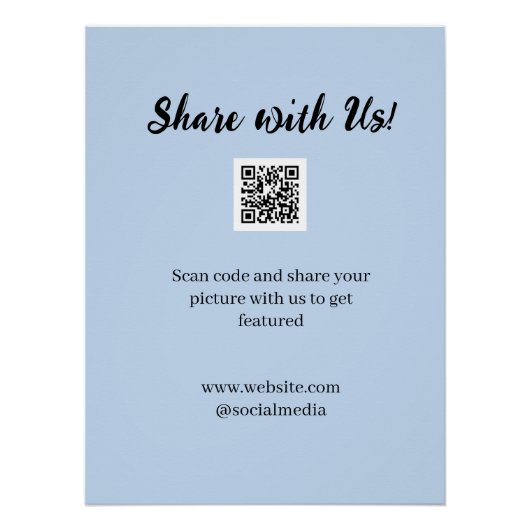 Teilen Sie Ihr Bild Scannen Sie den QR-Code, um de Poster (Vorderseite)
