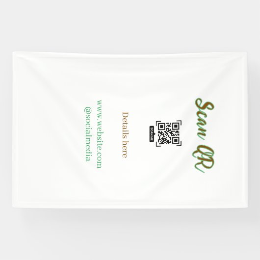 Teilen Sie Ihr Bild Scannen Sie den QR-Code, um We Banner (Horizontal)