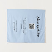 Teilen Sie Ihr Bild scannen Sie den QR-Code und fü Wandteppich (Vorderseite (Horizontal))
