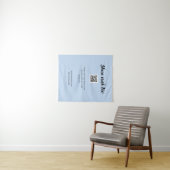 Teilen Sie Ihr Bild scannen Sie den QR-Code und fü Wandteppich (Beispiel (Horizontal))