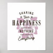 Teilen Sie Ihr Glück Vintag Poster (Vorne)