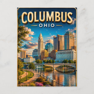 Teilen Sie Ihre Columbus Ohio-Reiseerinnerungen Postkarte