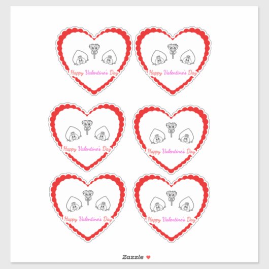 Teilen Sie Ihre Liebe! Aufkleber (Blatt)