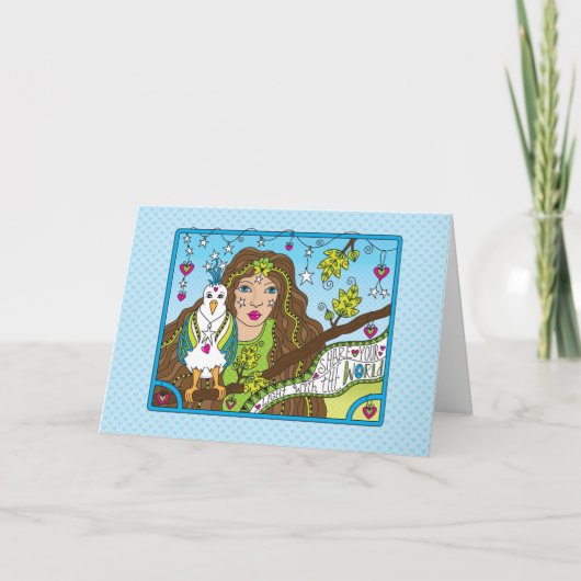 Teilen Sie Ihre Light_Greeting-Karte Karte (Vorderseite)