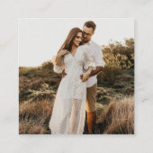 Teilen Sie Ihre Shots Foto Album QR Code Hochzeit Begleitkarte (Rückseite)