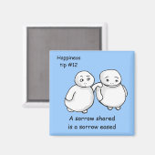 teilen Sie Ihre Sorgen Magnet (Vorderseite/Rückseite)