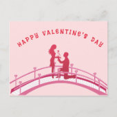 Teilen Sie Ihre Valentinische Liebe auf Postkarte (Vorderseite)