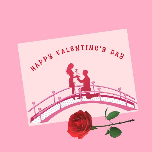 Teilen Sie Ihre Valentinische Liebe auf Postkarte